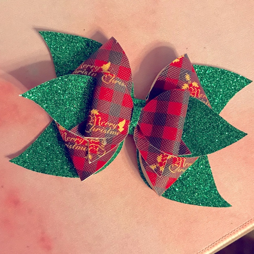 Hand Crafted Multi Layer Christmas Bow